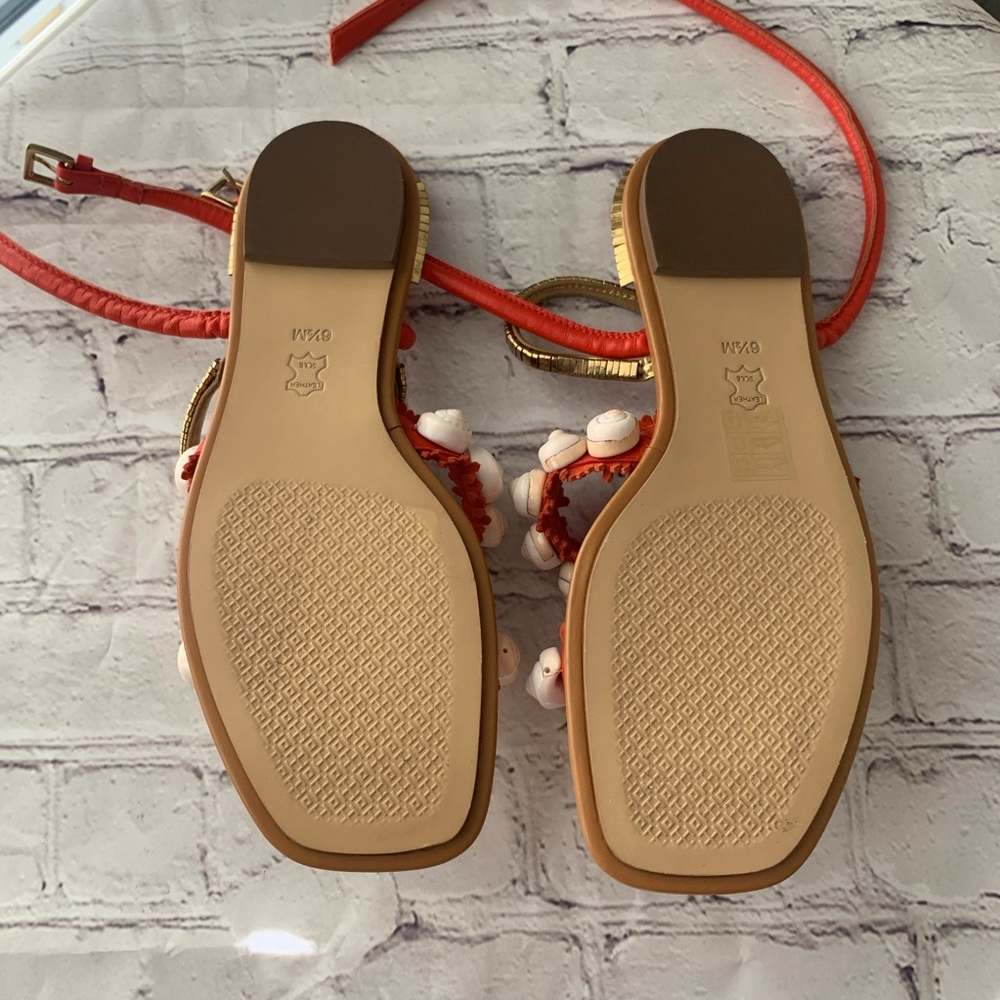 NWOT Tory Burch Sinclair Seashell Sandals - Picture 5 of 8